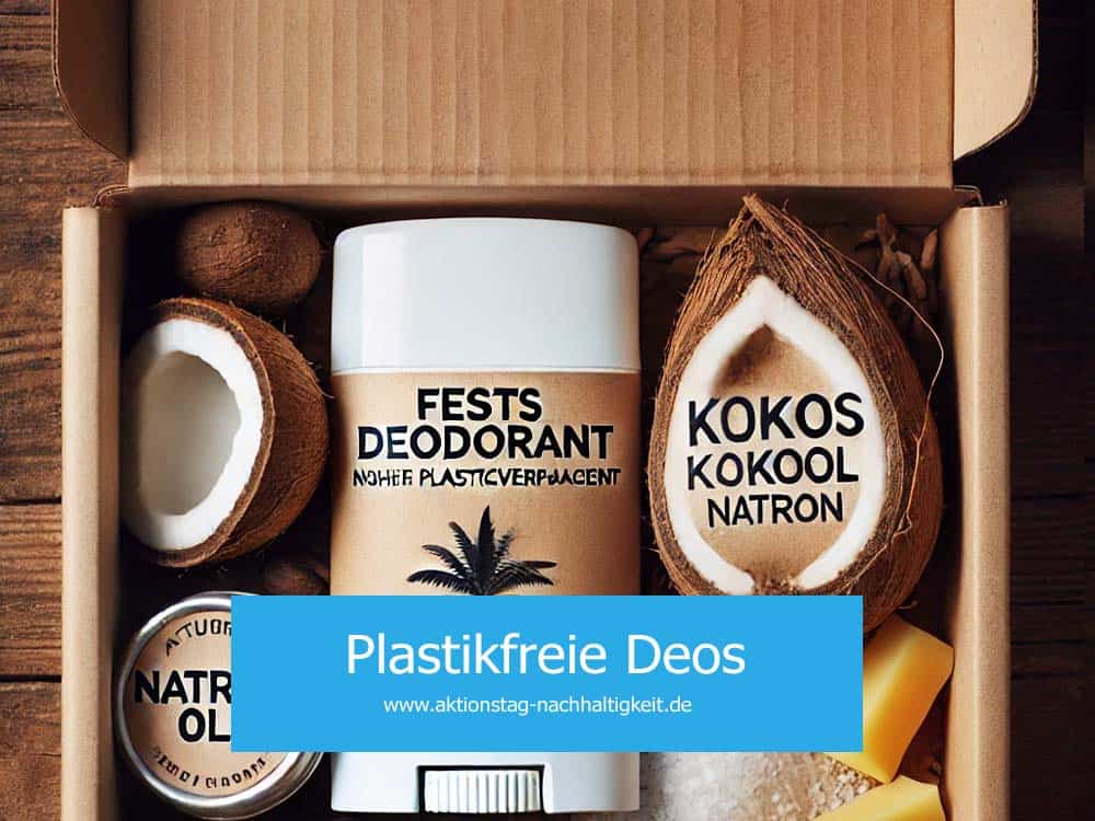 Deo ohne Plastik in umweltfreundlicher Verpackung mit natürlichen Inhaltsstoffen Deo ohne Plastik in umweltfreundlicher Verpackung mit natürlichen Inhaltsstoffen