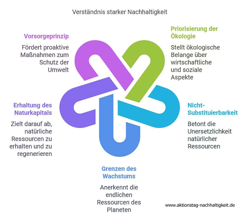 Starke Nachhaltigkeit Konzept Starke Nachhaltigkeit Konzept