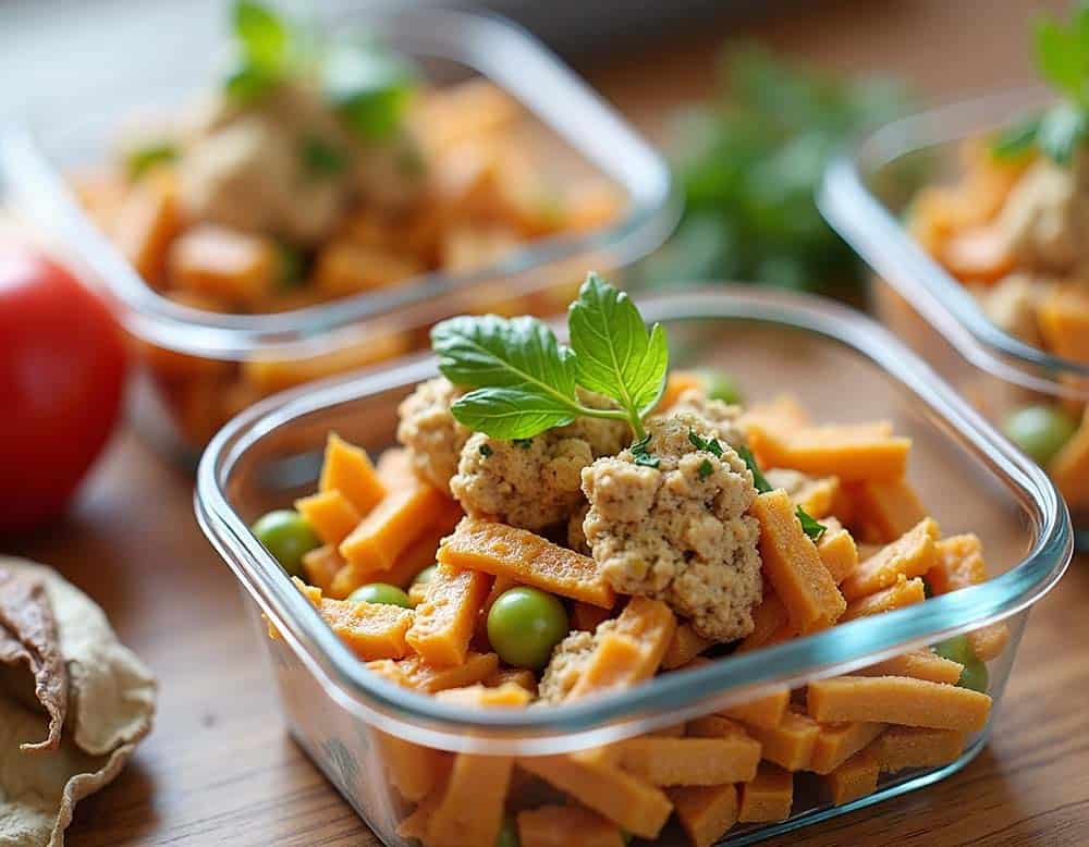 Gesunde, frische Meal Prep