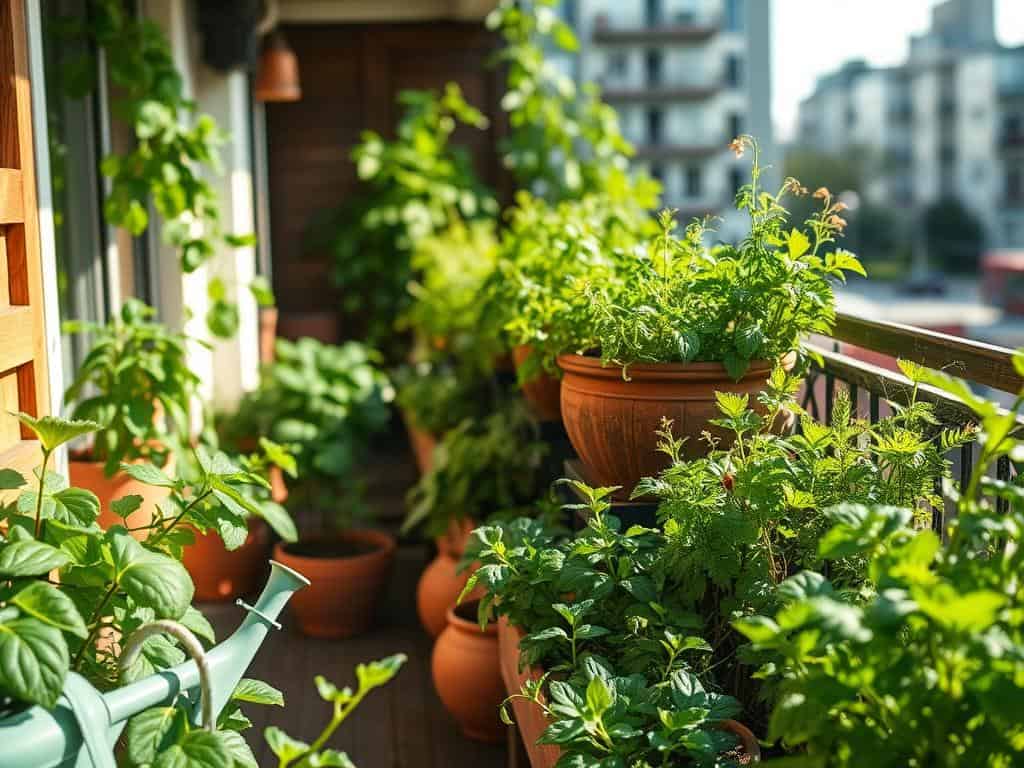 Bewässerung und Düngung auf dem Balkon