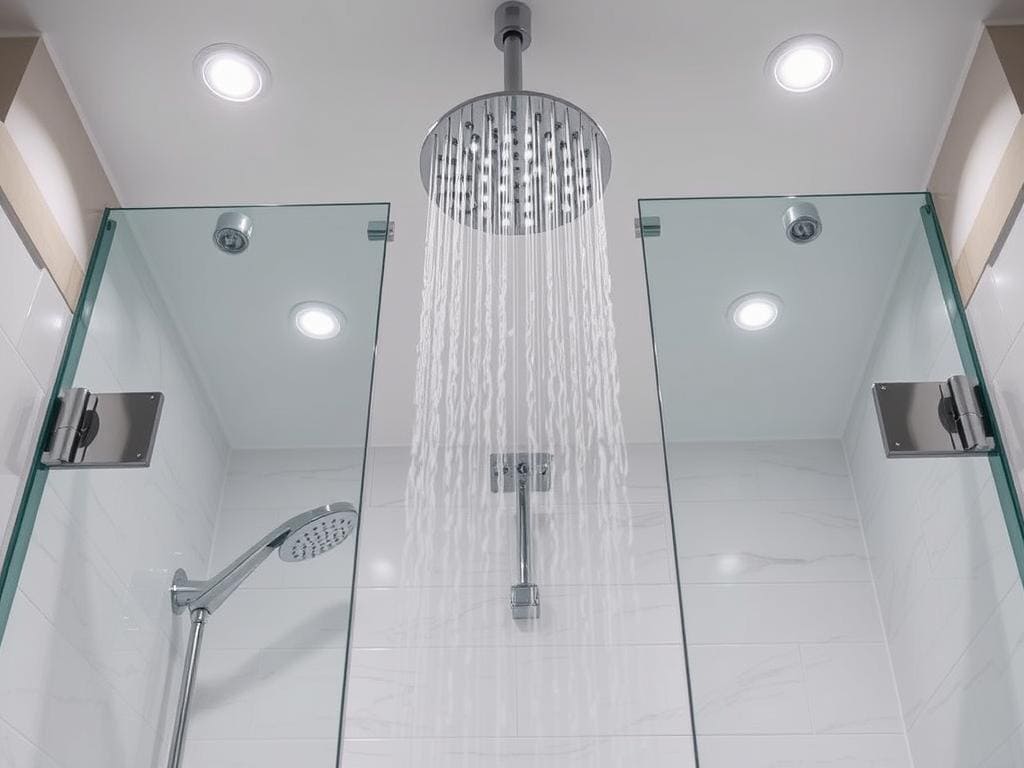 Wassersparende Dusche