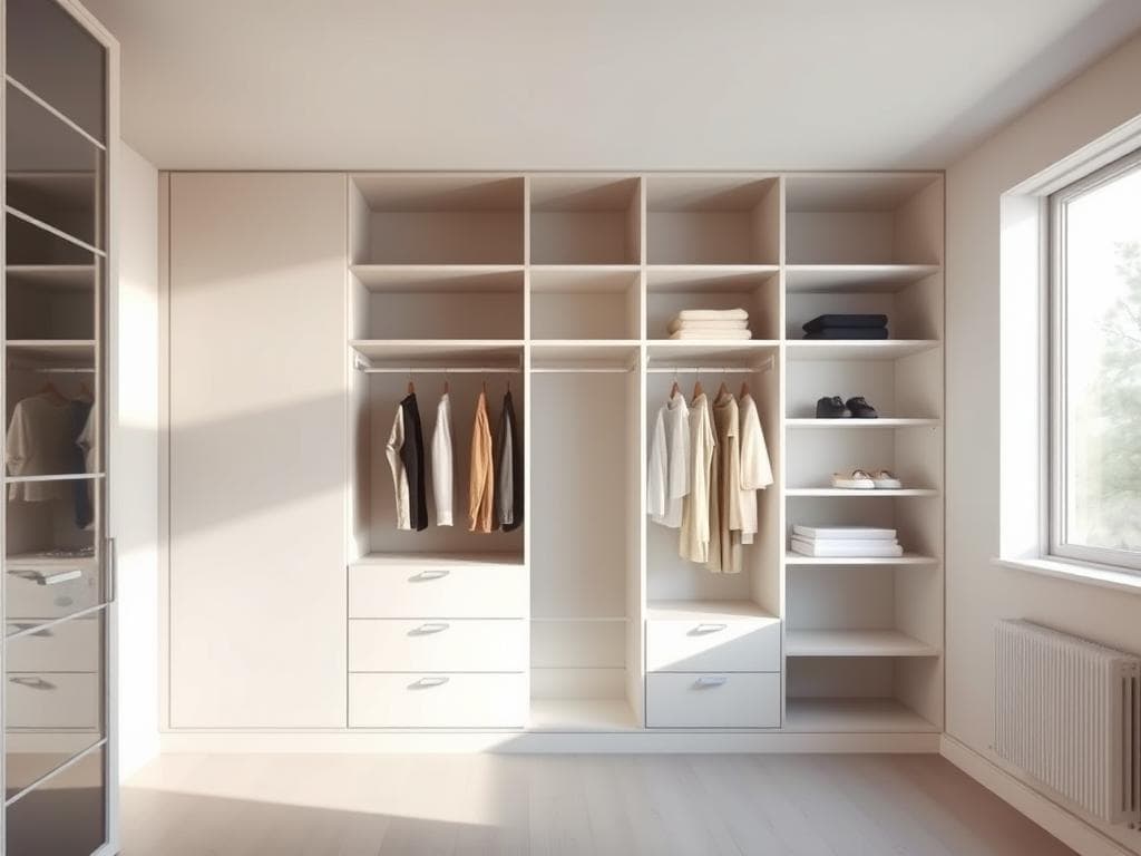 minimalistischer kleiderschrank