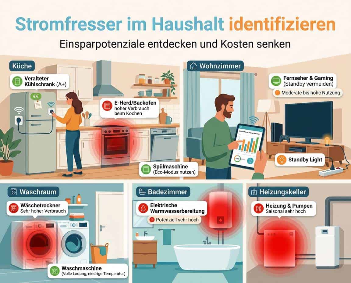 Gr&ouml;&szlig;te Stromfresser herausfinden