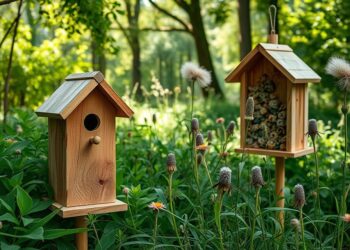 Nisthilfen für Vögel und Insekten bauen
