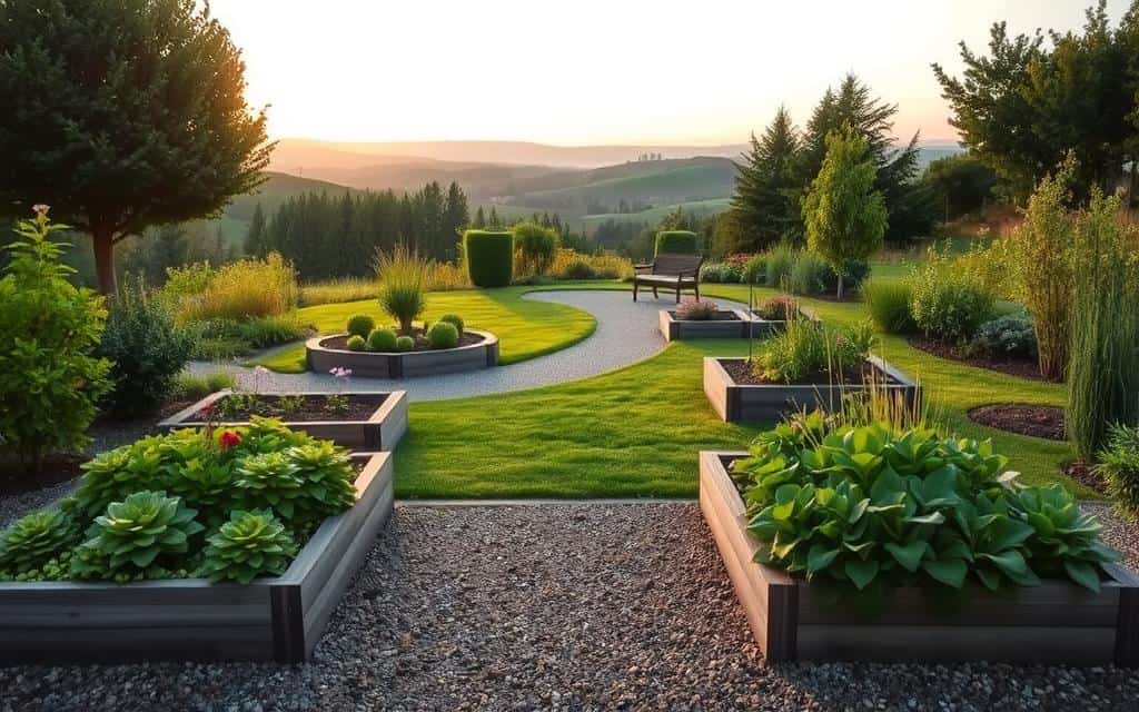 Pflegeleichter Garten Planung