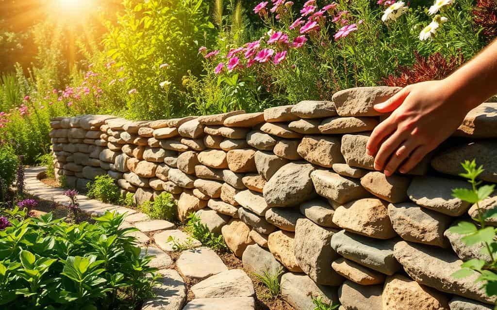 Trockenmauer bauen für Nützlinge