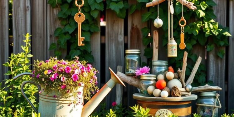Upcycling-Ideen für Gartendekoration