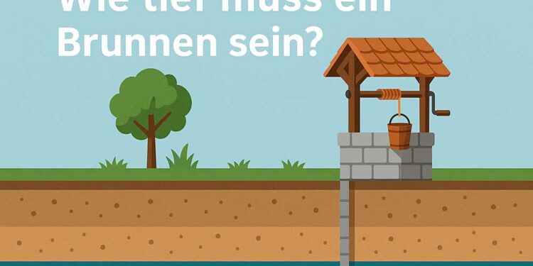 Wie tief muss ein Brunnen sein?