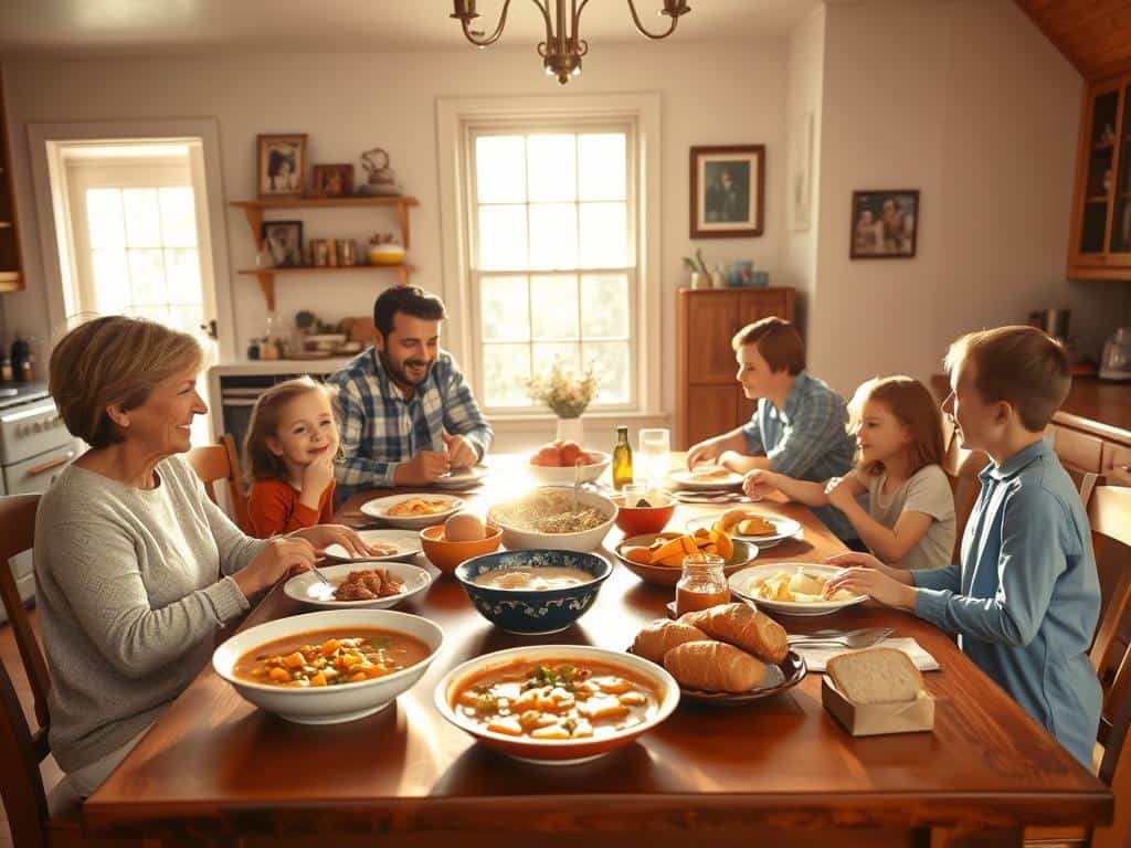 Familie gemeinsames Essen