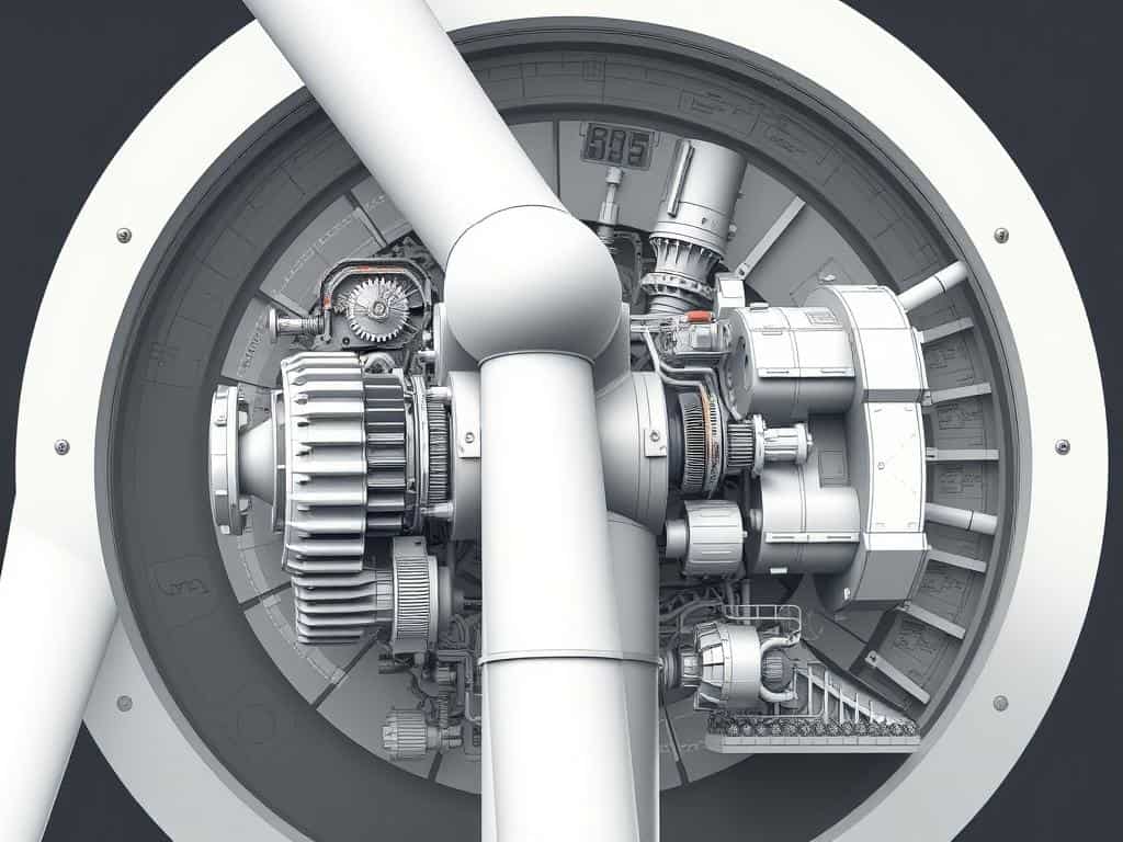 Technische Komponenten einer Windkraftanlage Technische Komponenten einer privaten Kleinwindkraftanlage