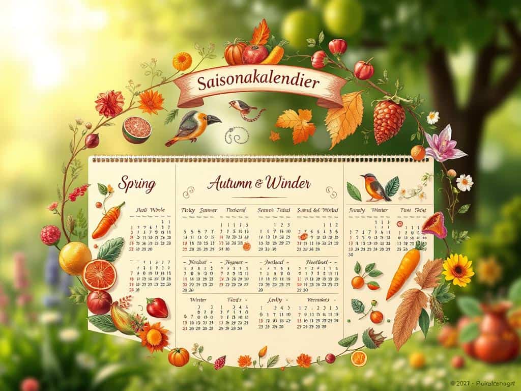 Saisonkalender Übersicht Saisonkalender Übersicht – regionales Obst und Gemüse nach Monaten