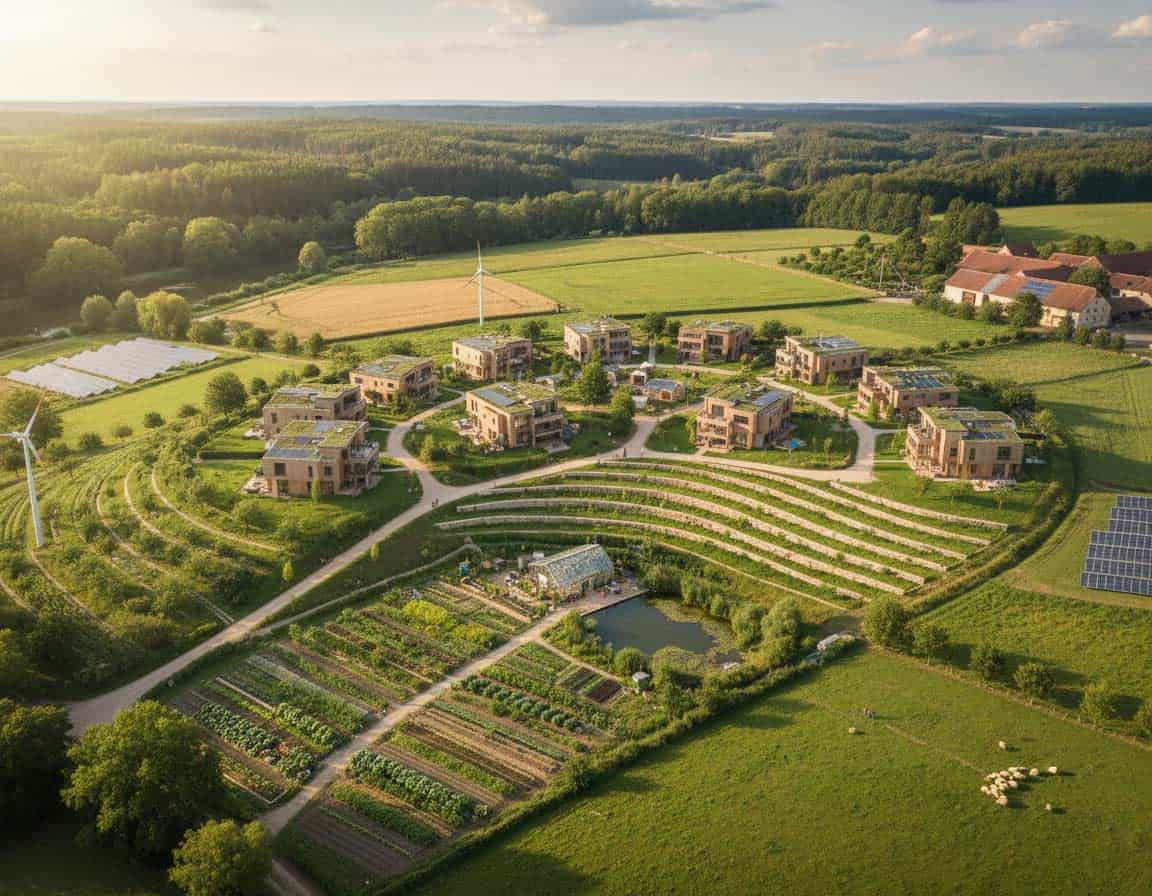 Modernes &Ouml;kodorf mit eigener Bewirtschaftung