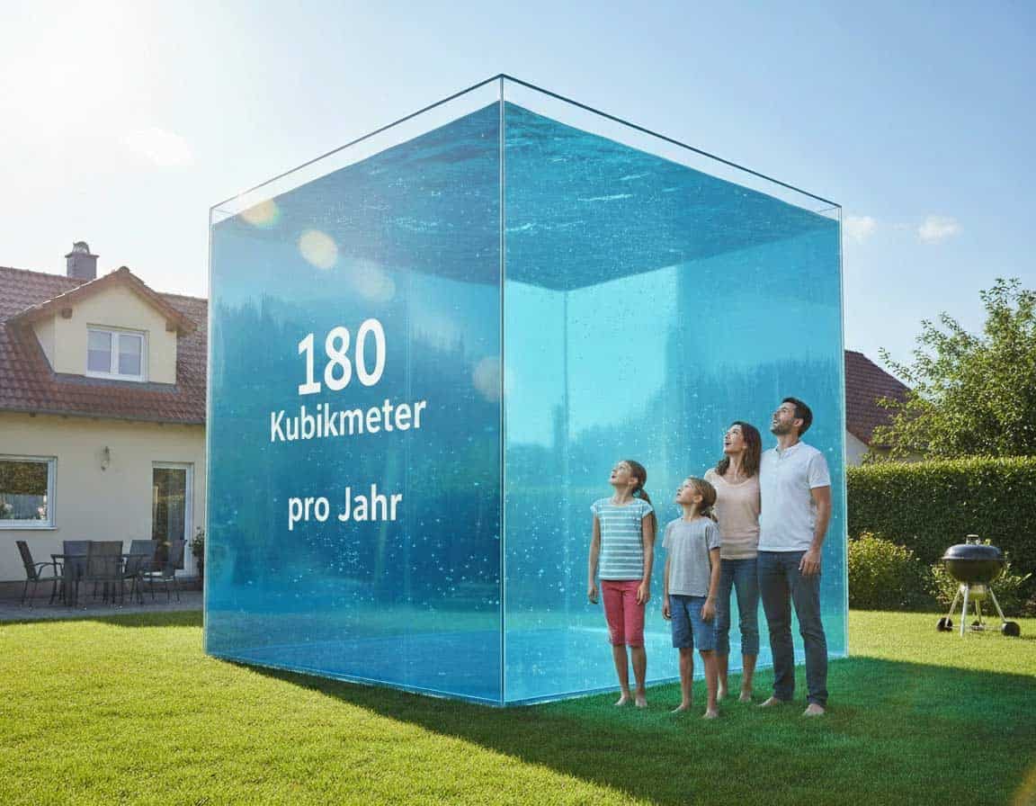 Wasserverbrauch für eine 4köpfige Familie Wasserverbrauch für eine 4köpfige Familie
