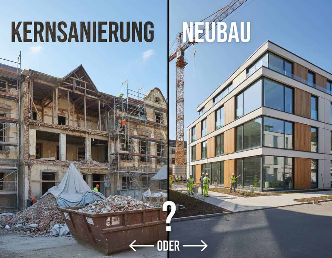 Kernsanierung oder Neubau Kernsanierung oder Neubau