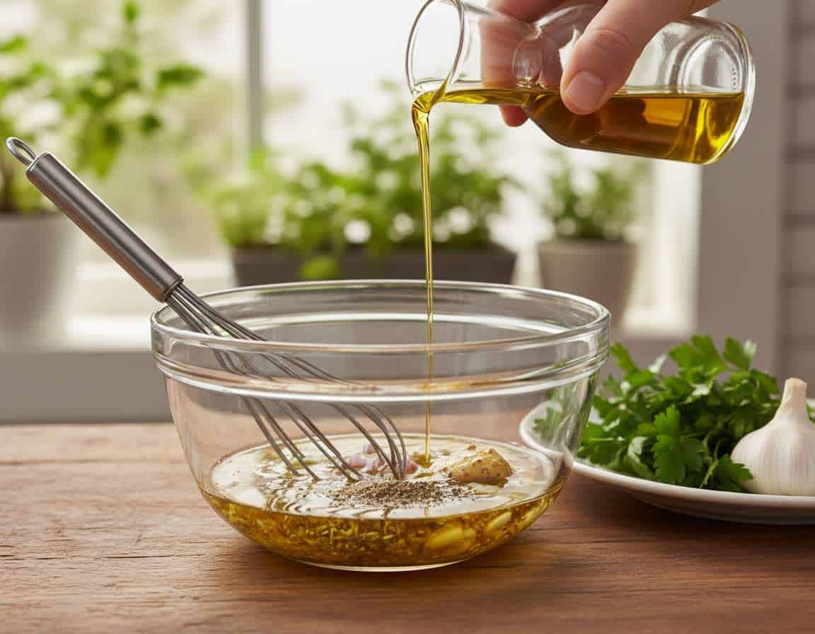 Salatdressing Schritt für Schritt Salatdressing Schritt für Schritt